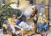 unknow artist Arab or Arabic people and life. Orientalism oil paintings  445 France oil painting artist